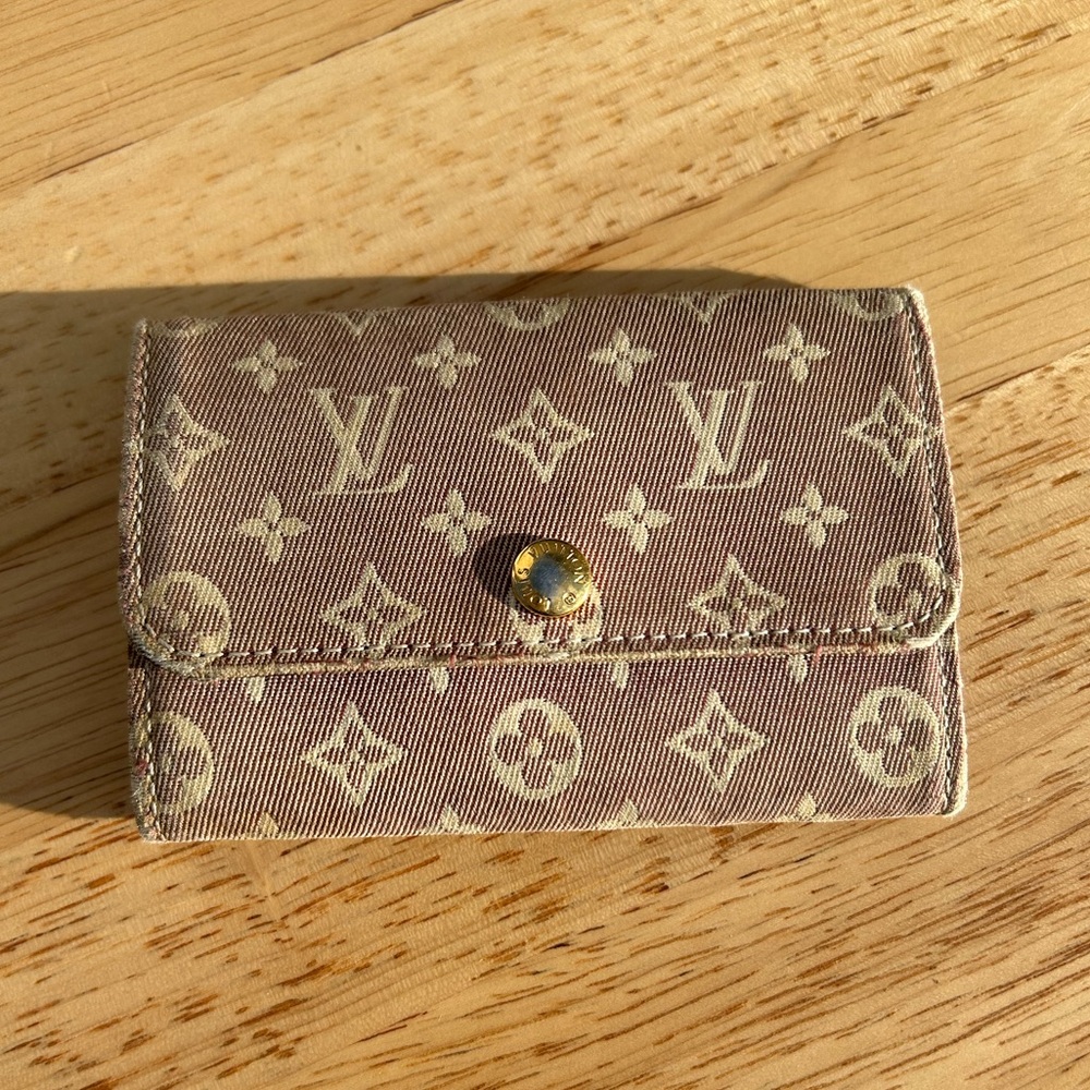 Louis Vuitton monogram Idylle canvas 6 ring key holder / card holder burgundy - Picture 10 of 16
